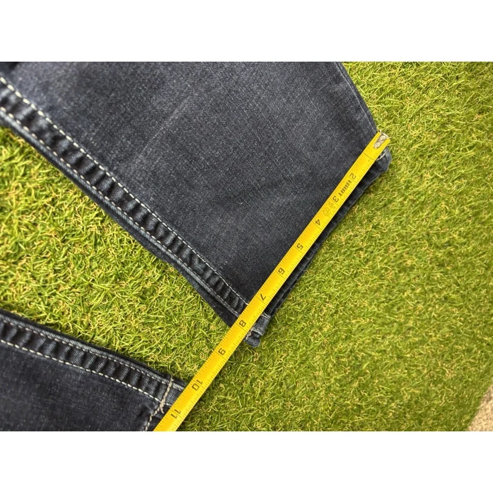 BKE Jeans Mens 34x30 Tyler Straight Dark Wash Buckle Stretch Denim Y2K Workwear